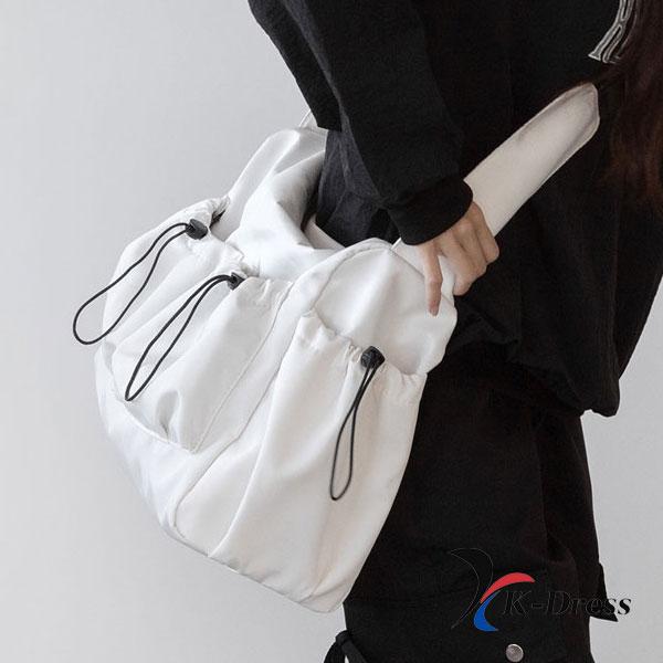 Big Cargo String Pocket Messenger Crossbody Bag (3 Colors)