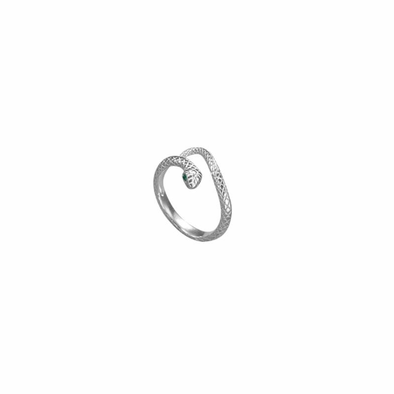 Contemporary Stylish Snake Ring For Women Adjustable Copper Unique Accessory