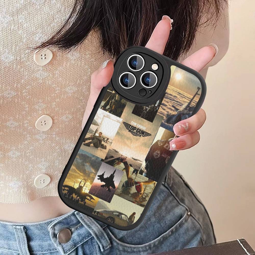 

Action Film T-Top G-Gun Phone Case For IPhone 16 15 14 13 12 11 Pro Max Plus Leather Cover iPhone 15 pro