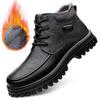 Genuine Leather Men Boots Comfortable Warm Ankle Winter Boots Business Leather Boots