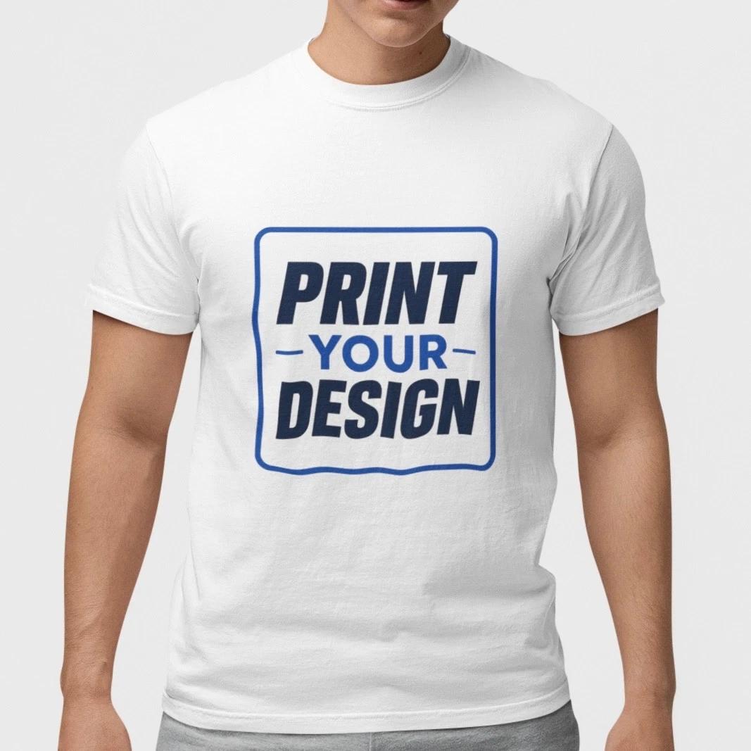 Print Your Design Custom T Shirt Personalized Logo Text Tee Custom Graphic Shirt M