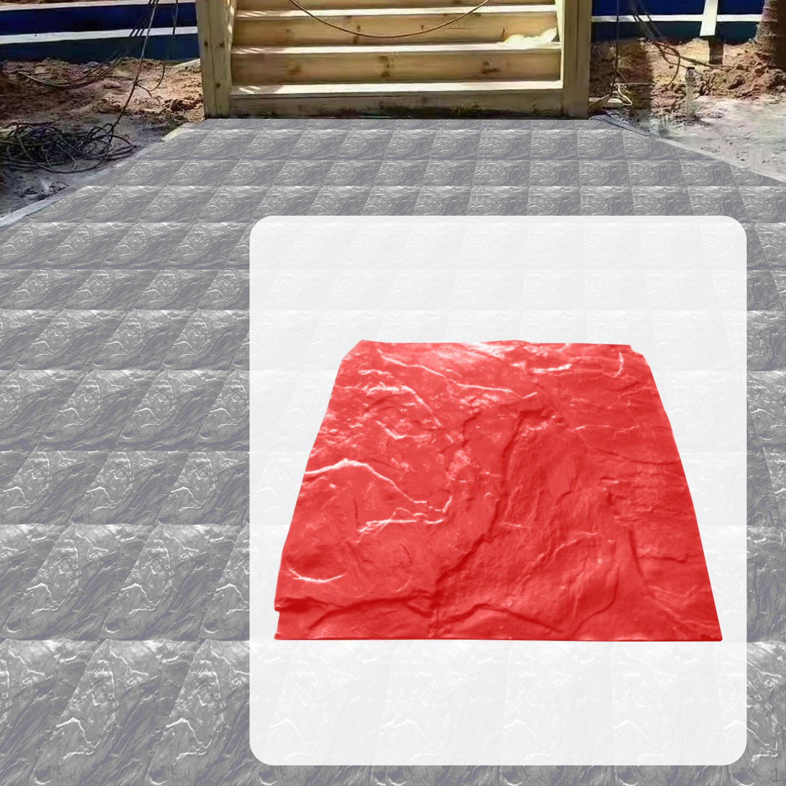 Concrete Texture Stamp Mat Realistic Reusable DIY Rustic 17.72x17.72inch Casting Model Rock