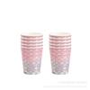 Pink Fish Scale Themed Birthday Decorations Disposable Tablecloth Paper Cup Tissue Paper Plate Party Tableware Set