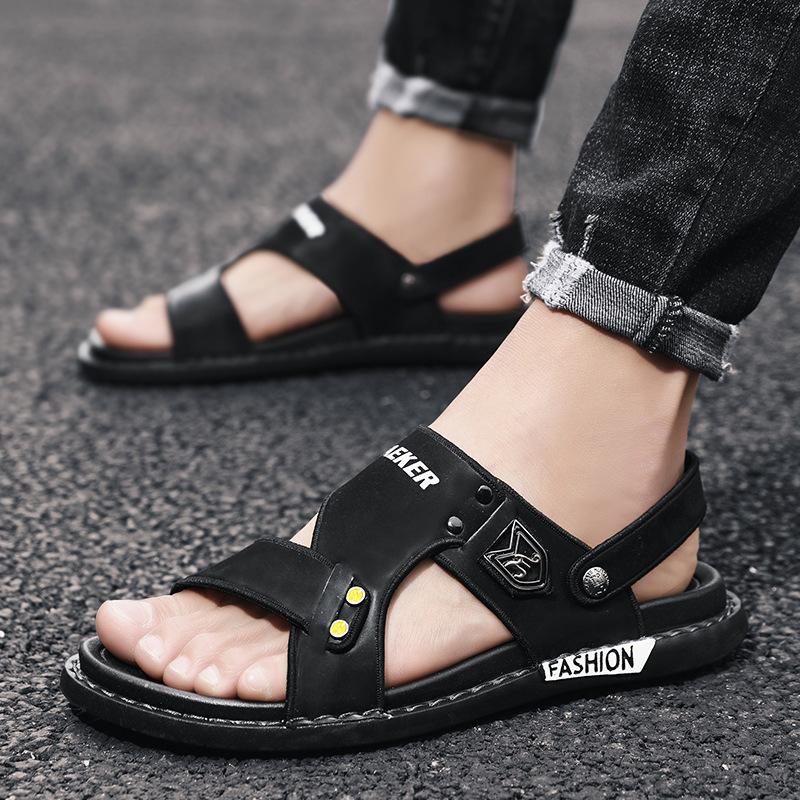 Buy 2021 Summer Men's Canvas Boat Shoes Outdoor Convertible Slip On