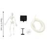3D Printed Dancing Skeleton Aquarium Bubbler Plastic Fish Tank Bubbler  Halloween Decor