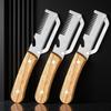 2PC Set Kitchen Peeler Stainless Steel Vegetable Peeler Wooden Handle For Peeling And Slicing Fruits And Vegetables Kitchen Tool7