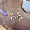 Lilac Quartz Goddess Fairy Earrings