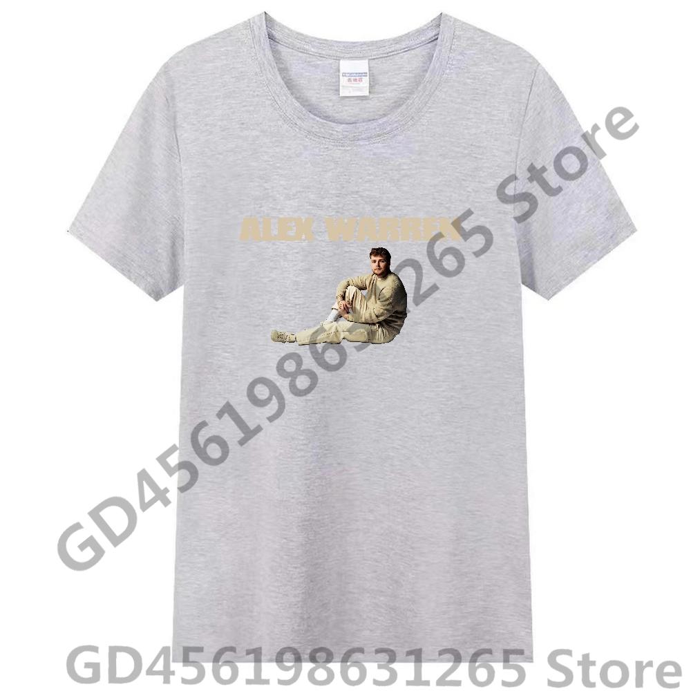 New Alex Warren T Shirt UnisexWomen Harajuku Kawaii Tops Y2k Unisex Hip Hop Tees Fashion Tops Casual Boysgirls Clothing