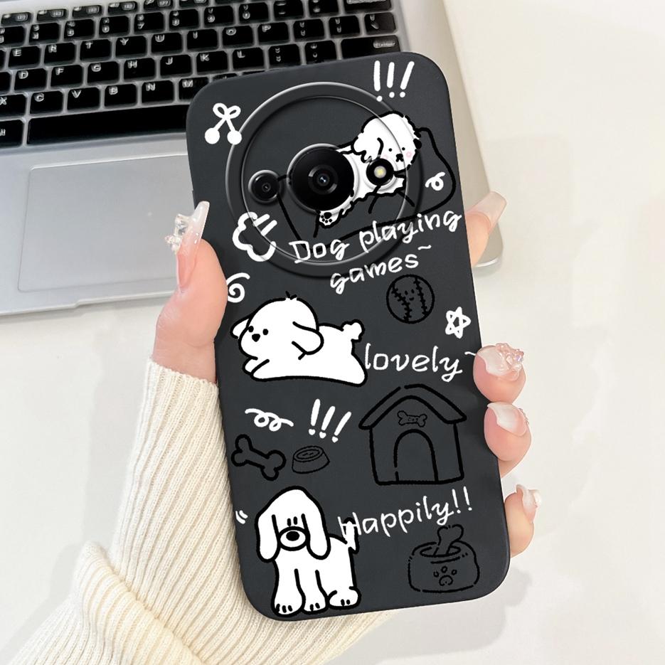 For Xiaomi Redmi A3 Case PocoC61 Cute Funny Cartoon Cover Shockproof Phone Case For Xiaomi Poco C61 C 61 RedmiA3 Soft TPU Fundas