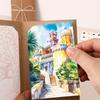 12 Color Watercolor Sketchbook with Accordion Fold Design for Storage and Artistic Creation by Students and Enthusiasts