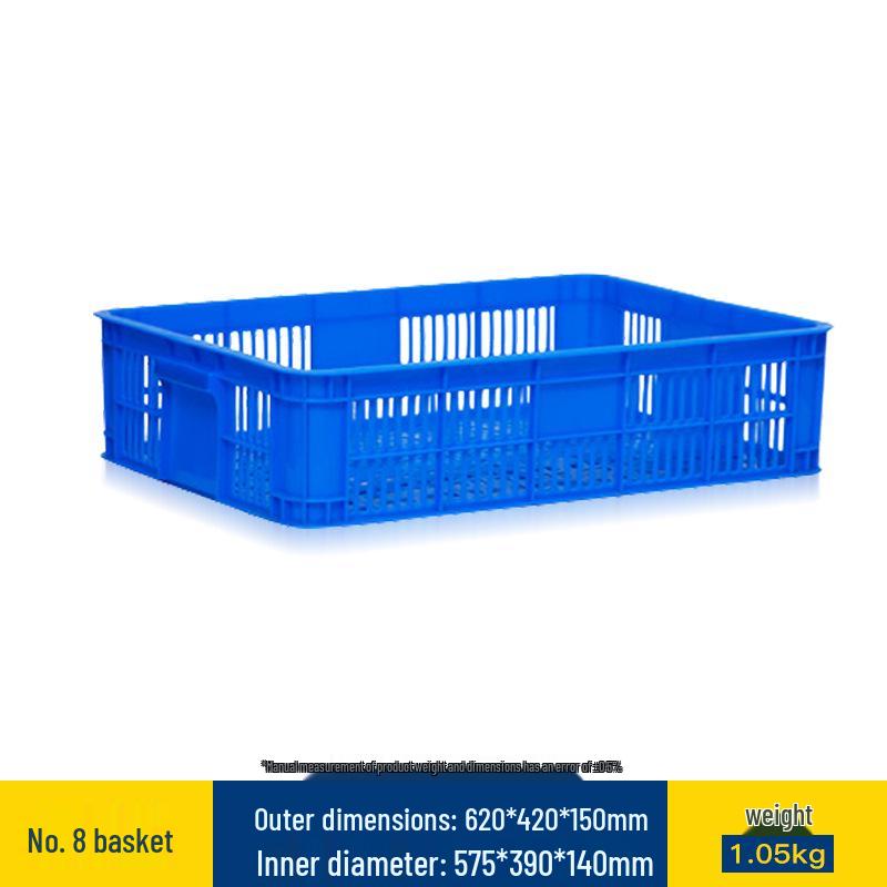Large Rectangular Thick Plastic Basket for Vegetables and Fruits