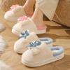 Winter Cotton Slippers Women's Autumn and Winter Warm Non-slip Home Wear Princess Wind Cotton Slippers
