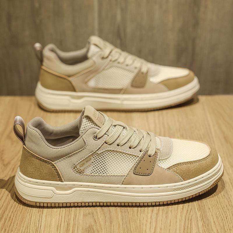 

Men s shoes summer new breathable mesh shoes platform non-slip wear-resistant sports board shoes men s fashion casual shoes 44 хаки
