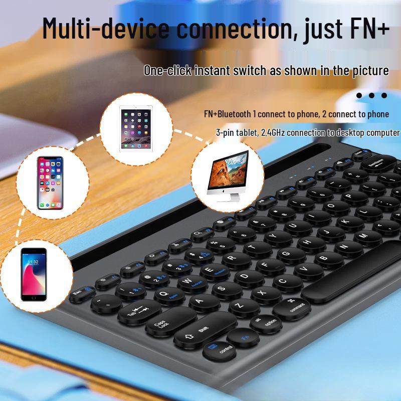 OLOEY Wireless Bluetooth Dual-Mode Keyboard & Mouse Combo