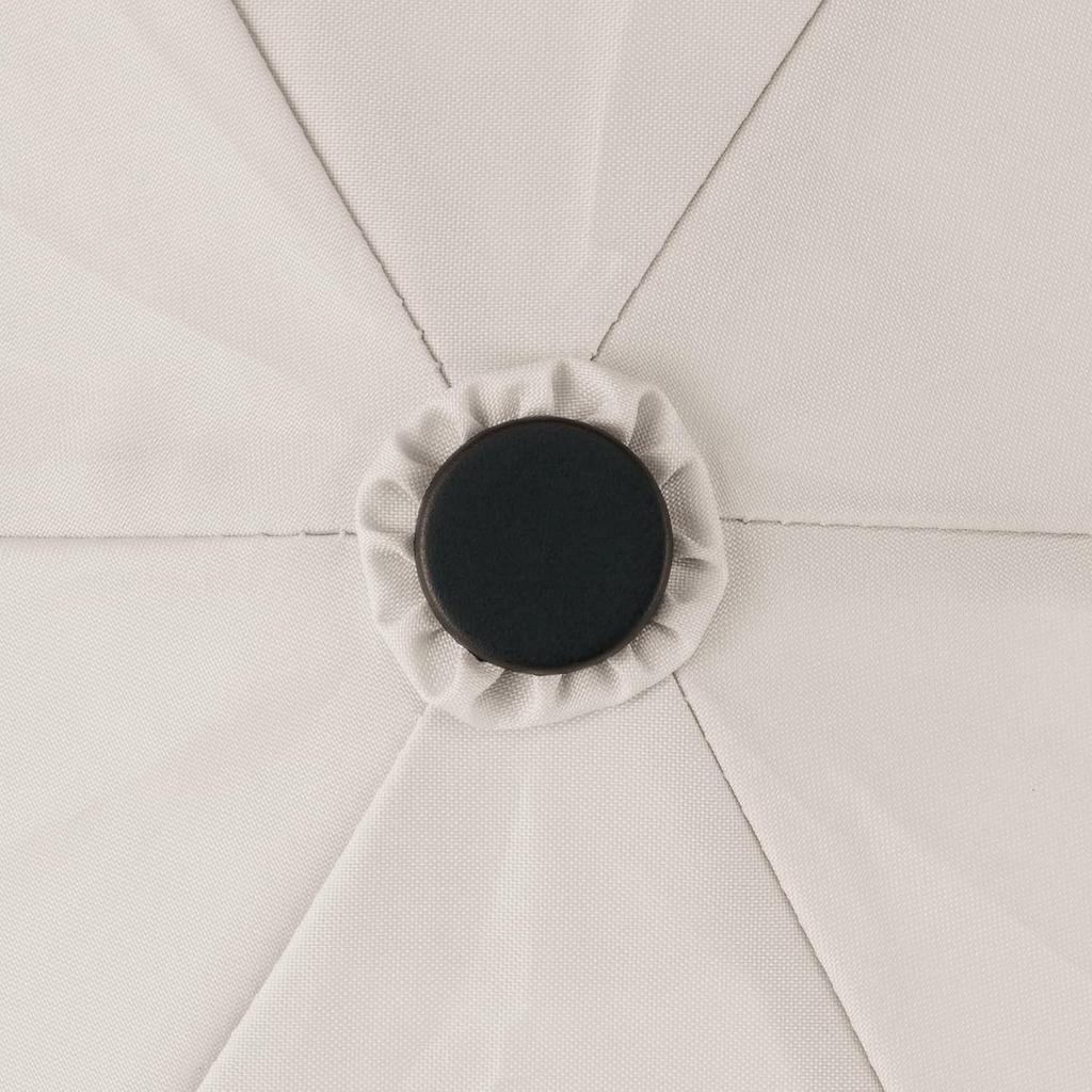 MUJI Faltbarer Sonnenschirm Unisex 60cm Rippenlänge Regenschirm für Erwachsene, DEA53A5A, Elfenbein,