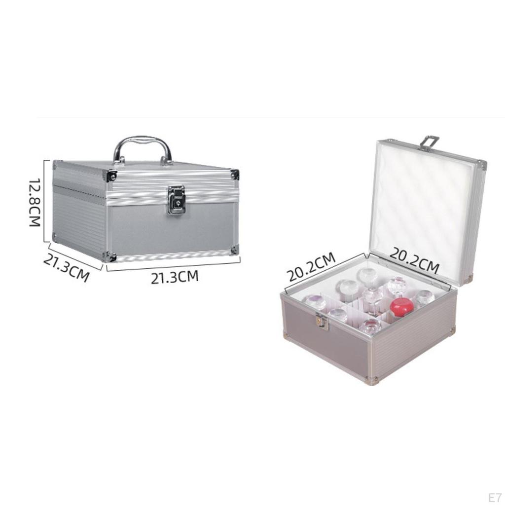 Case Office Bins with Folding Handles Container Organizer for Valuables Financial Files Documents
