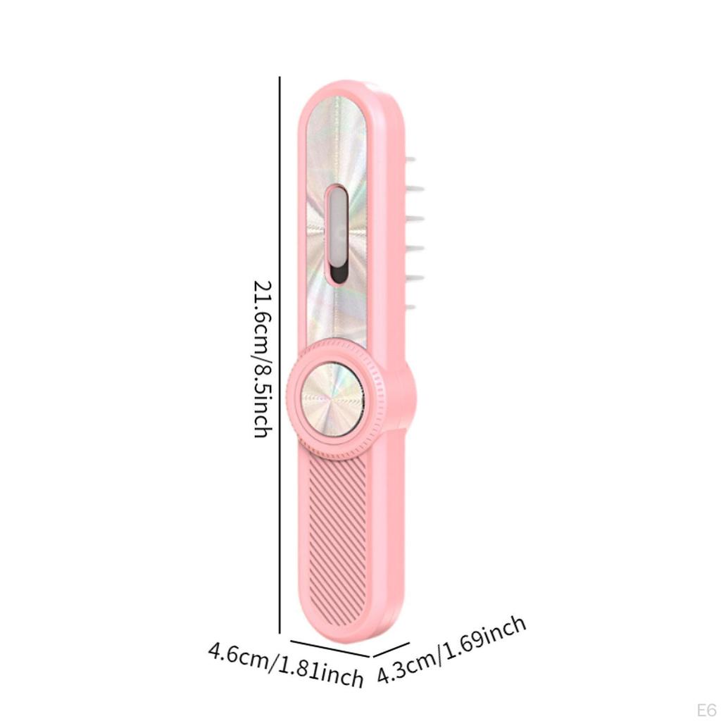 Elektrischer Haaröl-Handkamm mit rotem und blauem Licht für Frauen