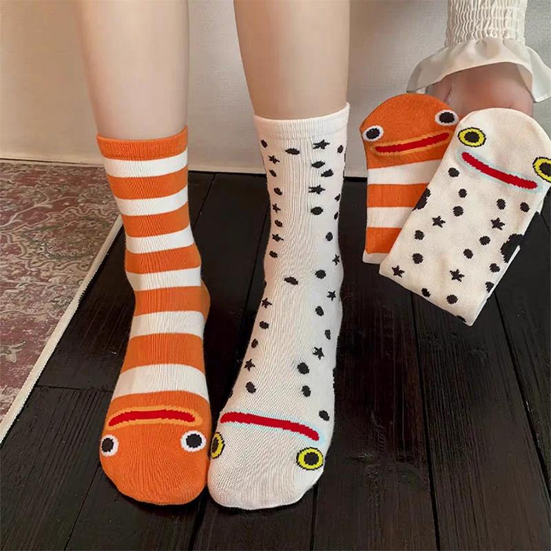 Funny Socks Funny Gifts Autumn And Winter Middle Tube Boneless Seam Head Socks New Year Gift Christmas Gift