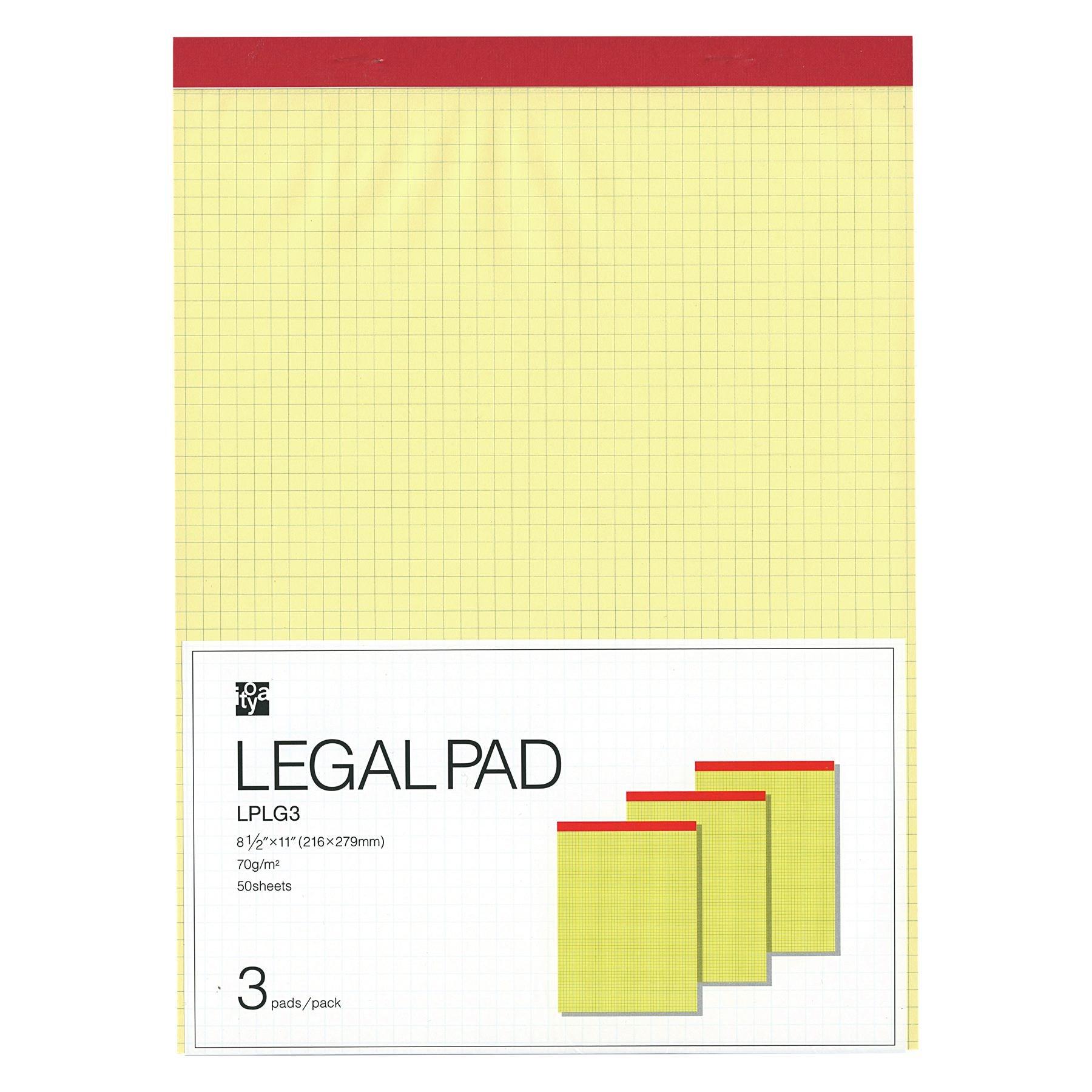 

Itoya Legal Pad L упаковка сетка 3-х книг жёлтый