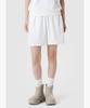 LECOQ Women'S Back Mesh Terry 4.5 Length Loose Fit Shorts - Cream Qr122Ohp31