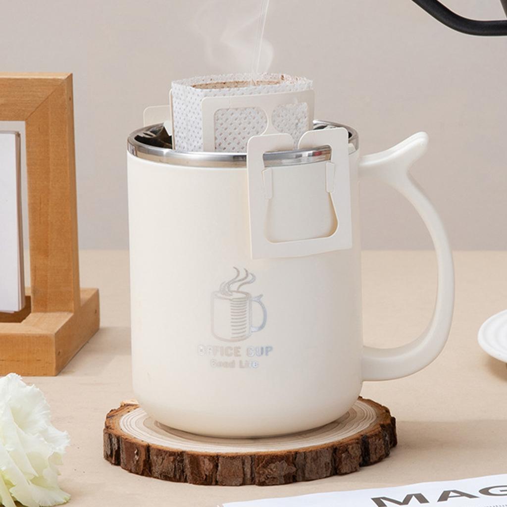  Thermal Mug 304 Stainless Steel Double Wall Insulated Milk Coffee Cup With Handle Portable Student Leak-proof Water Cup