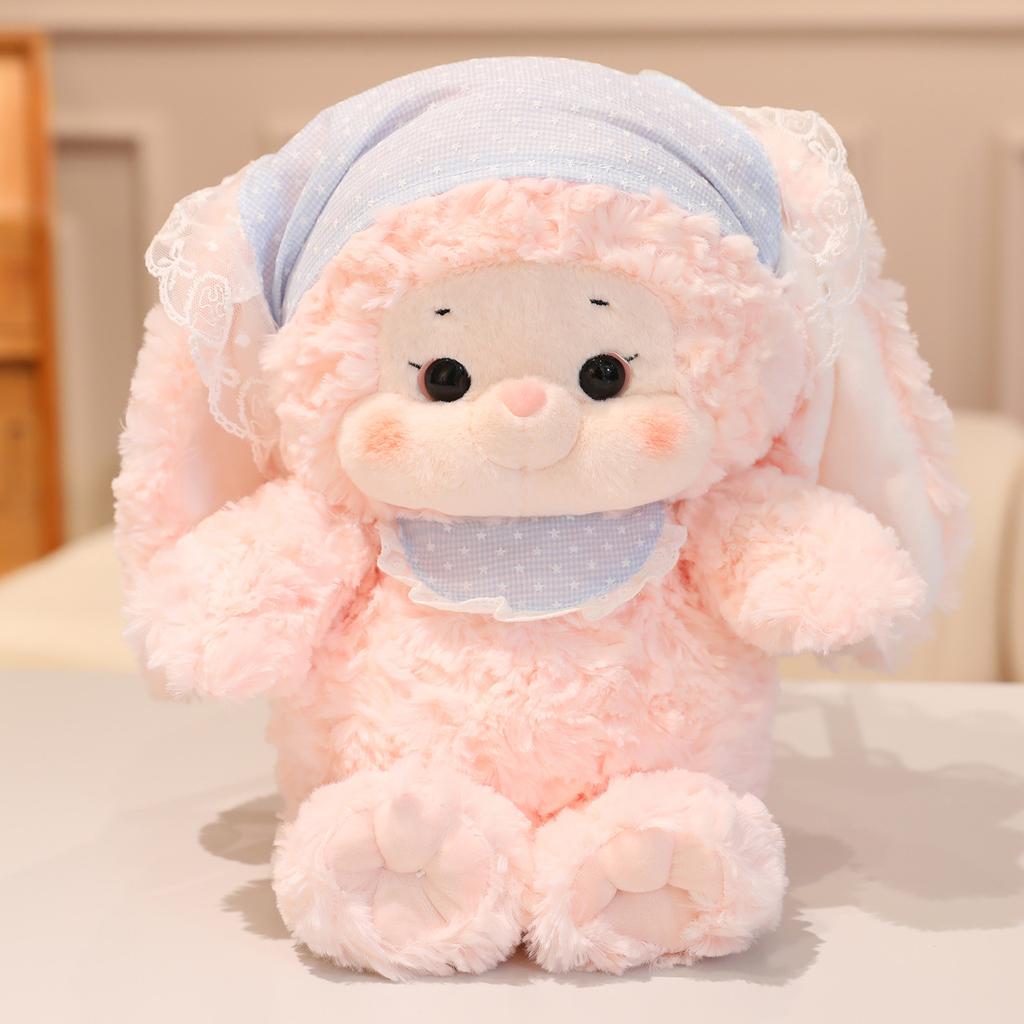 Märchenserie Tierpuppen niedliche Plüschtiere Miau Schaf Miau Kaninchenpuppe Kissen Stoffpuppe Geburtstagsgeschenk