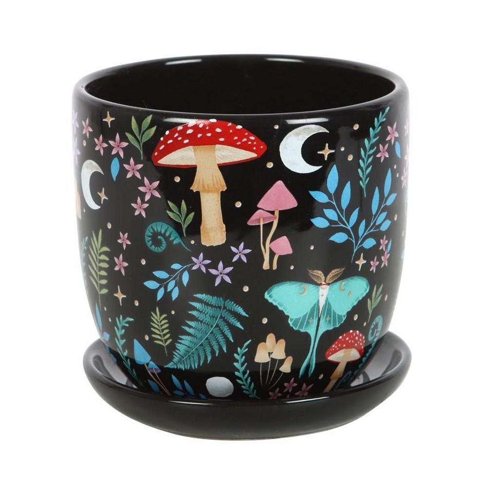 Something Different Dark Forest Printed Ceramic Plant Pot