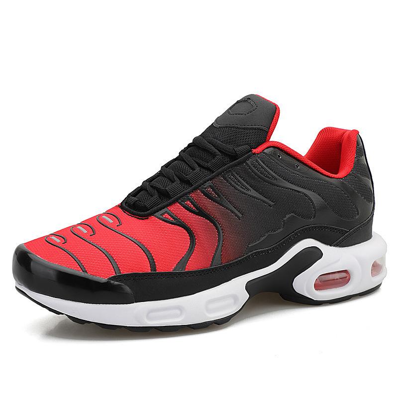 Sapatos de almofada de ar respiráveis de primavera, sapatos de corrida para casal, sapatos desportivos, sapatos casuais de malha, tamanho grande
