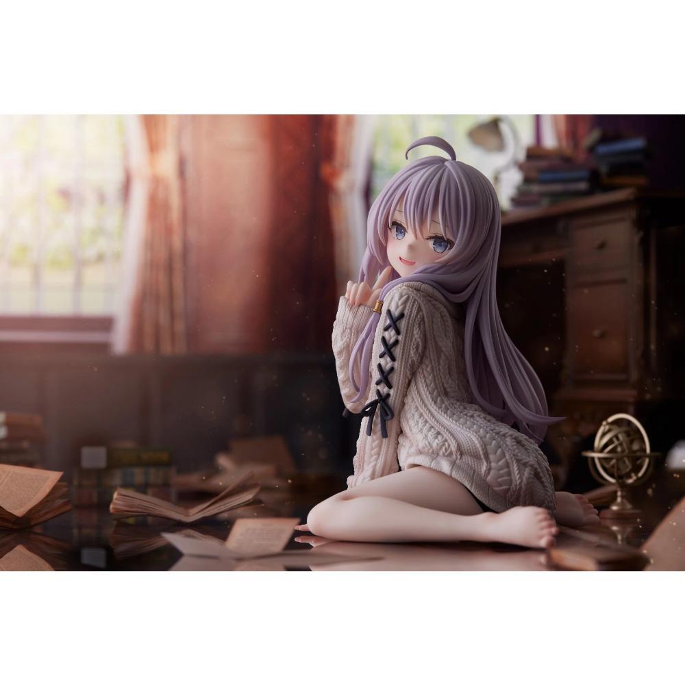 Anime Elaina Figure Sitting Pose Action Figure Kawaii Beautiful Elaina Model Desktop Ornaments Collection Child Toy Gifts 15cm