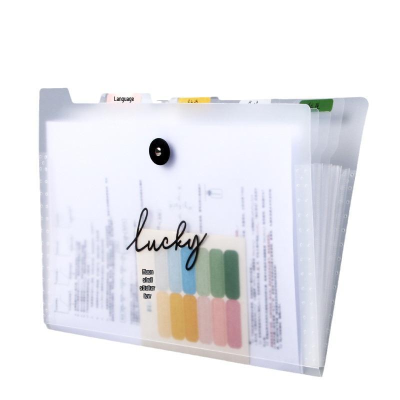A4 School Accordion Bag - Large Capacity Multi-Layer Test Paper Storage & Book Classification Folder