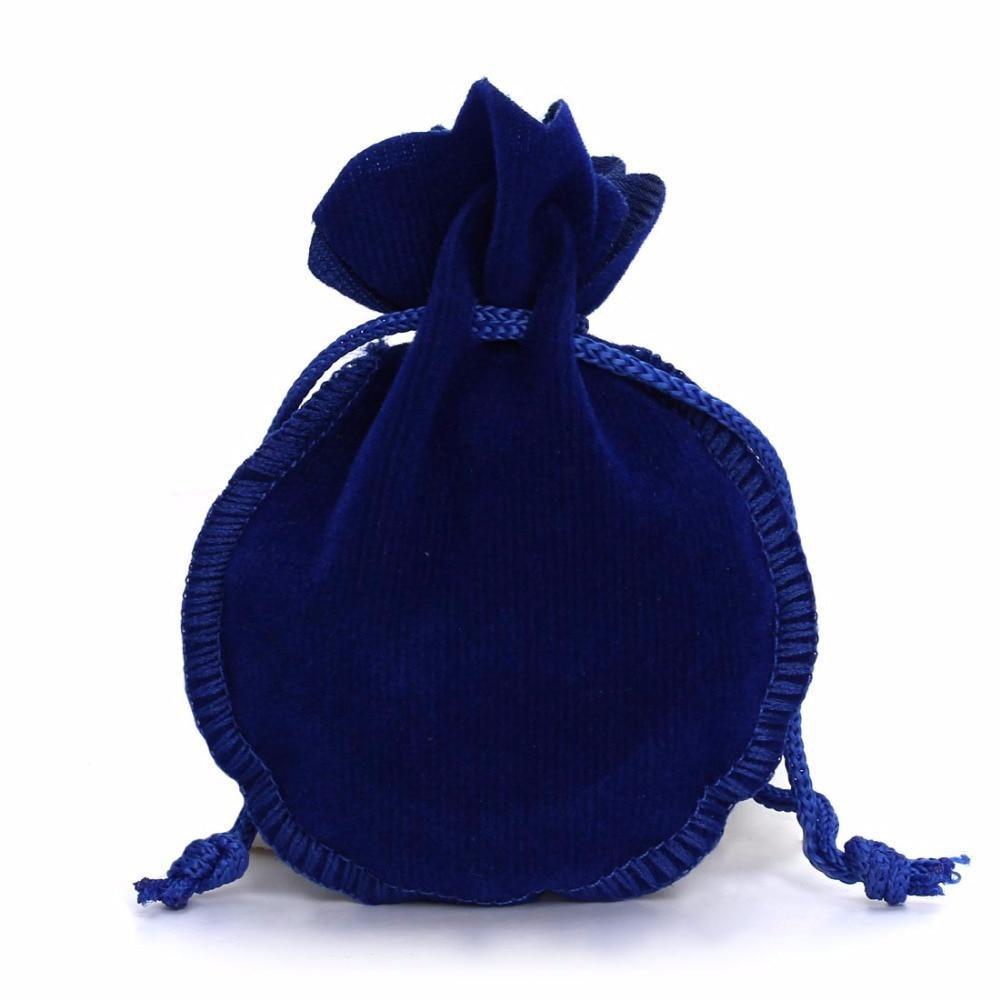 

10Pcs Lot Drawstring Velvet Calabash Pouch Jewelry Packaging Wedding Christmas Favor Bags 10pcs синий
