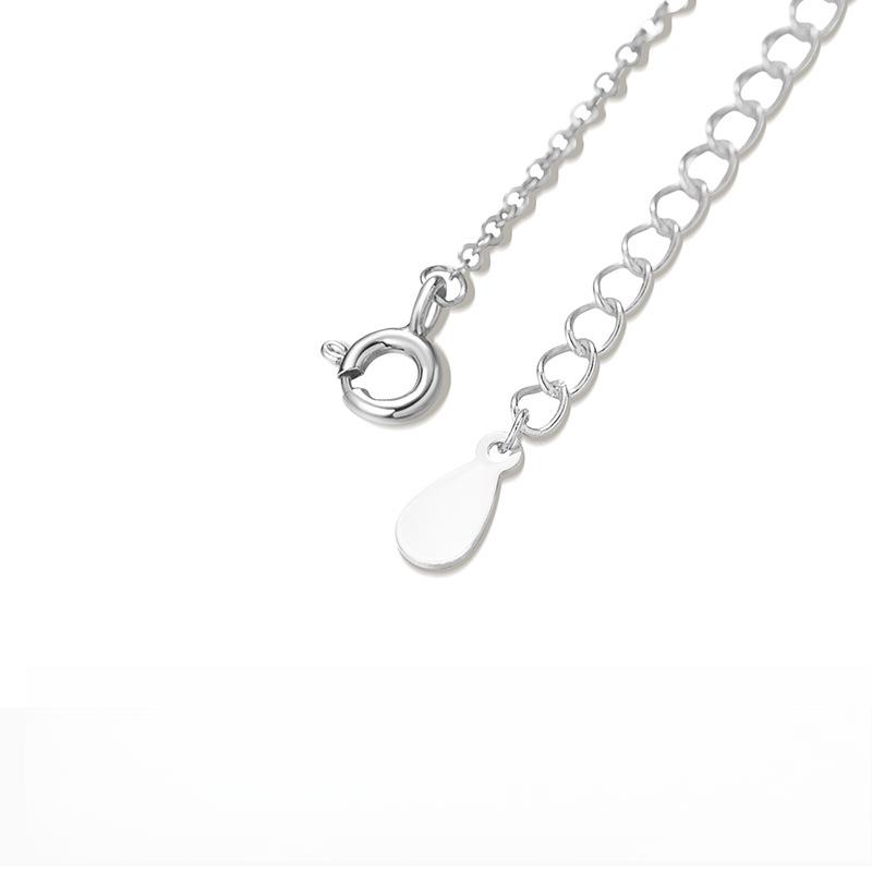 Irregular Love White Jade Marrow Necklace Heart Shaped Collar Chain Lava Texture Neckchain