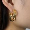Earrings Ins Cold Wind Earrings Women's Autumn Earrings Exaggerated New European and American Fashion Temperament Personalized High-end Earrings