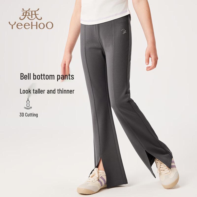 YEEHOO Girl s Slim-Fit Flare Casual Pants 140