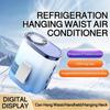 Portable Waist Clip Fan Strong Airflow Mini Electric Fan Hands-Free Cooling Fan Climbing