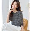 Women's Luxury Silk Printed T-Shirt