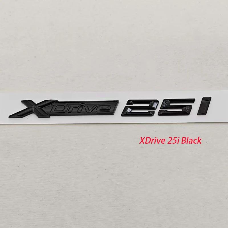 3D ABS Car Styling Logo XDrive 25i 25d Badge Rear Trunk Emblem Side Door Sticker For BMW X2 X3 XDrive Auto Accessories Zw5