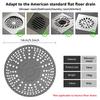 2Pcs Shower Drain Hair Catcher Silicone Drain Strainer Universal Bathroom Sink Stopper Strainer Anti Clog Drain Cover Protector