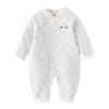 Quilted Baby Romper: Warm Cotton Onesie for Autumn & Winter