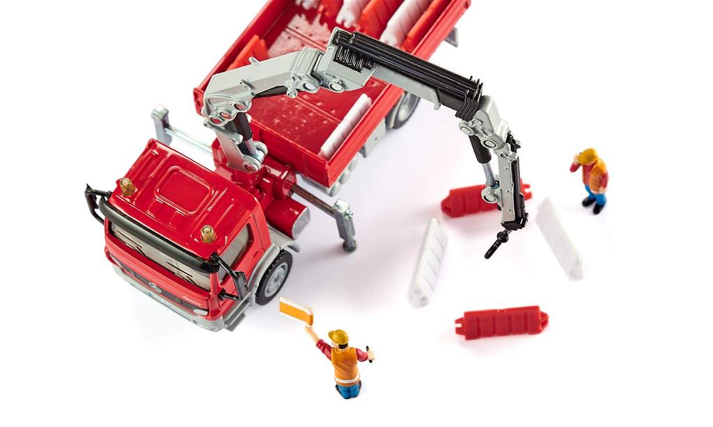 SIKU Atego Dump Truck with Crane Scale Model SK3534 Mercedes-Benz 1/50