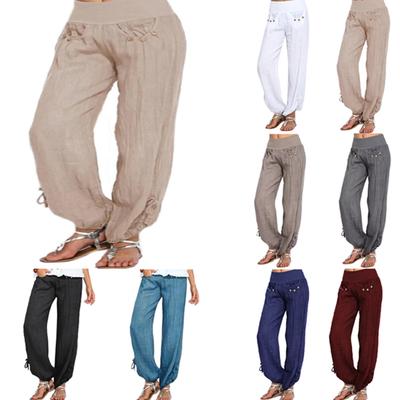 BOBOYU Men Elastic Waist Sport Multi Pockets Cotton Plus Size Casual Pants BOBOYU Men Elastic Waist Sport Multi Pockets Cotton Plus Size Casual Pants