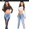 Nuovi Pantaloni di Cotone Sexy con Intreccio di Pizzo a Taglio Alto per Donna