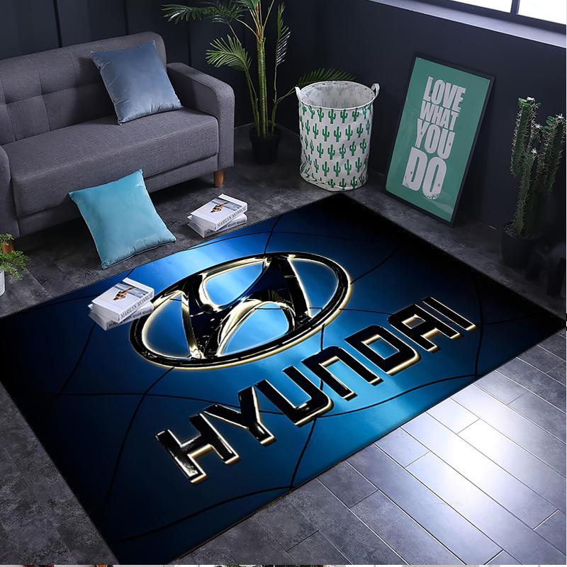 Hyundai Motor Rug Area rug for Livingroom, Bedroom, Palyroom, Chair Rug, Office Rug, Floor mat, Large Size Fan Christmas Birthday gift