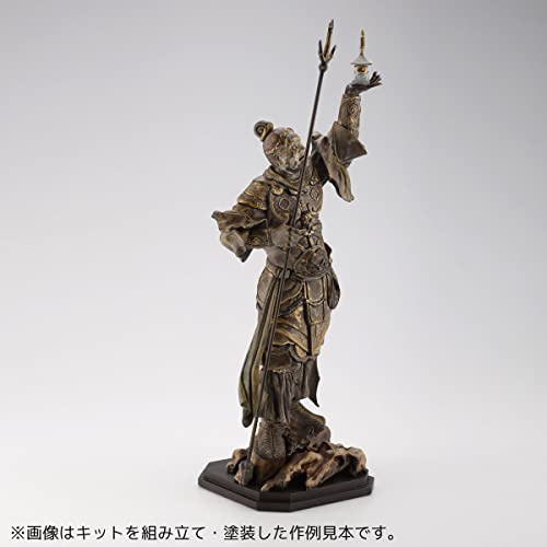 Kaiyodo Artpla ART PLA Four Heavenly Kings Statue, Tamonten, Approximately 160mm Tall, Non-Scale, Unpainted, Unassembled Plastic Model Kit AP009