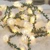 1.5m 10-LED Rose Flower String Light Romantic Festival Wedding Decorative Lamp,2A Constant Light