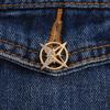 Six-Pointed Star Brooch Rhinestone Metal Lapel Pin for Men Women Suit Corsage Shirt Collar Button Office Leisure Jewelry