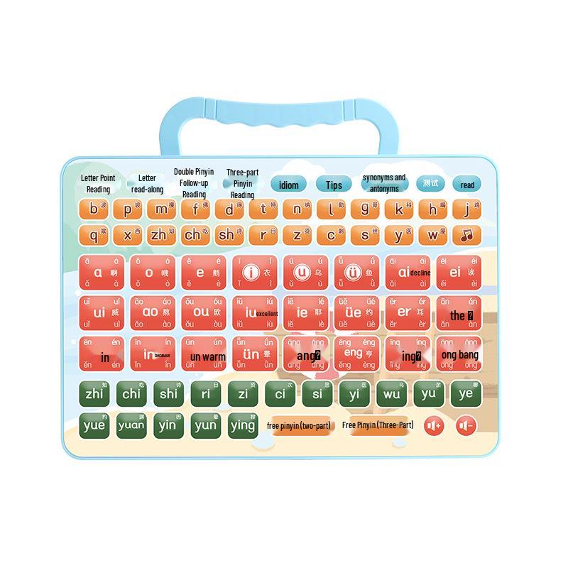 Multifunctional Pinyin Learning Tablet for Kids: Early Education, Idioms, Math, and Point-Reading Machine