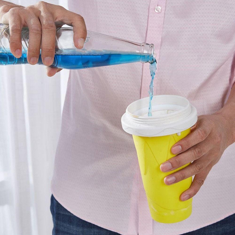 Silicone DIY Juice Water Bottle Quick-Frozen Ice Cream Maker Cups Slushy Maker Cup  Kids Gifts