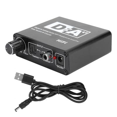 Digital Fiber Coaxial To Analog Audio Decoder Digital To Left and Right Channel Converter
