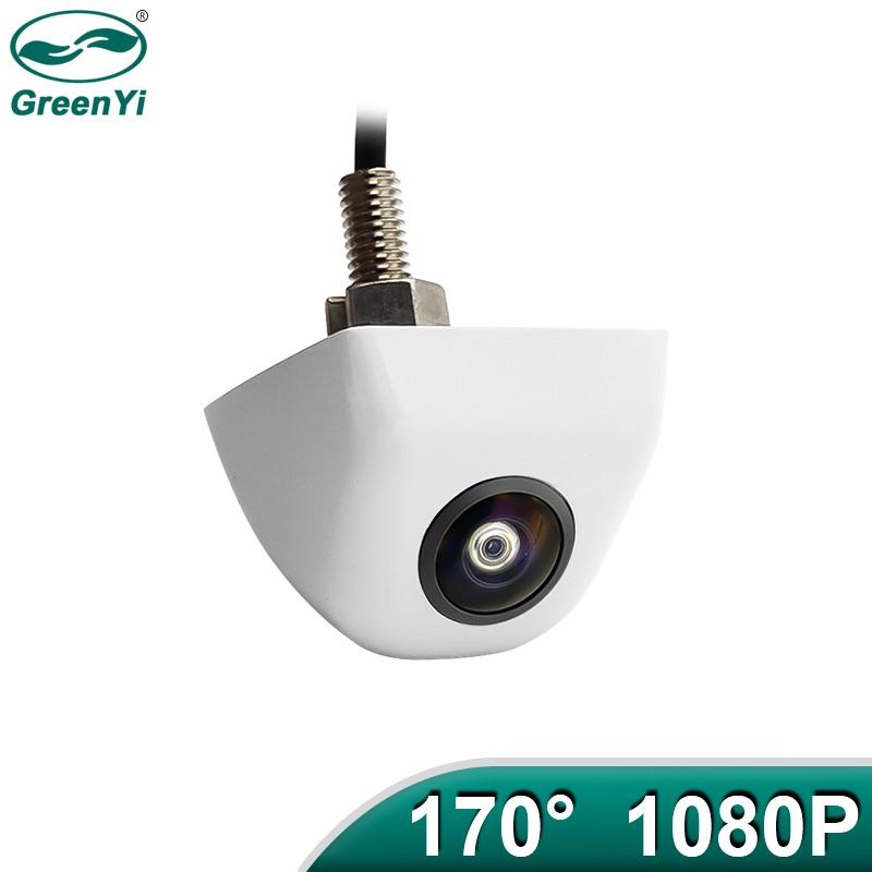 GreenYi 170 Degree AHD 1920x1080P White Vehicle Rear View Camera Metal Body Car Reverse Fisheye Lens Camera